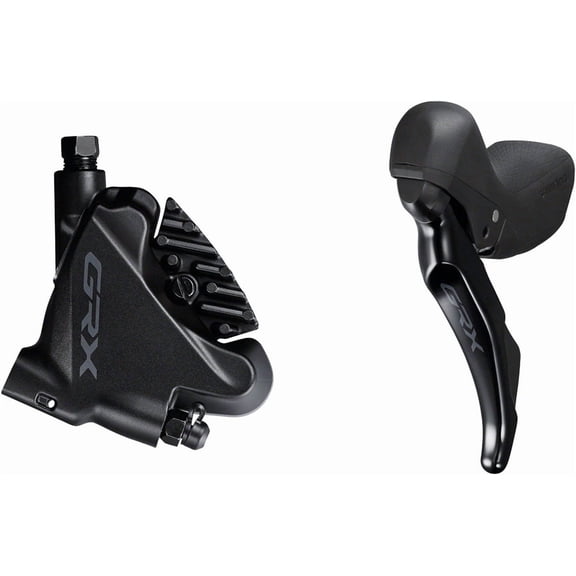Shimano GRX ST-RX400/BR-RX400 Hydraulic Disc Brake and Brake/Shift Lever - Right, 10-Speed, Flat Mount, Finned Resin