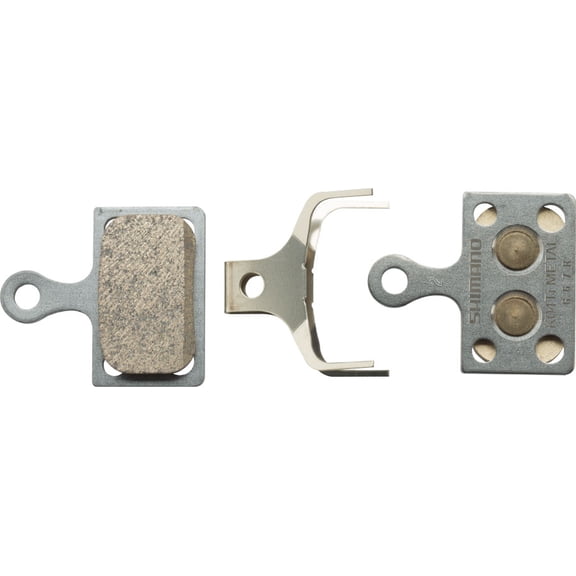 Shimano K04Ti-MX Disc Brake Pads and Spring - Metal Compound, Titanium Back Plate, One Pair