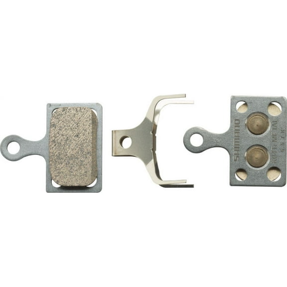 Shimano K04Ti-MX Disc Brake Pads and Spring - Metal Compound, Titanium Back Plate, One Pair