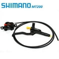 thumbnail image 1 of Shimano MT200 MTB Hydraulic Disc Brakes Set, Hydraulic Brake Separate Levers Left Front 800mm Right Rear 1550mm with Aluminum Alloy Calipers Fit Mountain Bike/E-Bikes/Fat Bike, 1 of 6