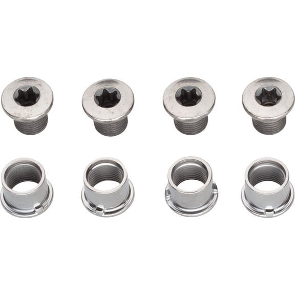 Shimano SLX Chainring Bolts - Silver Length: 8mm