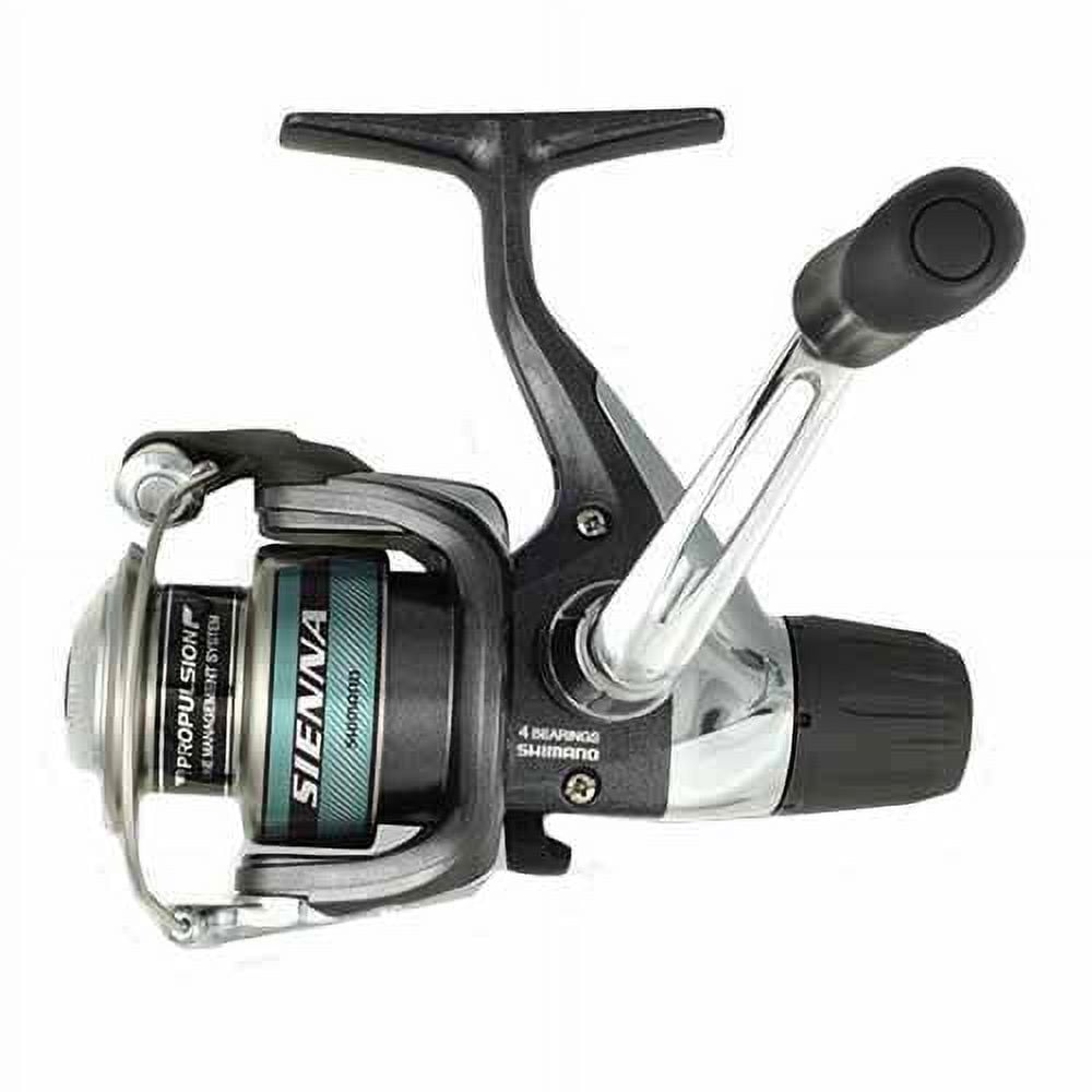 Shimano Sienna Spinning Reel 2500 Reel Size, 5.2:1 Gear Ratio, 29 Retrieve  Rate, Ambidextrous, Clam Package