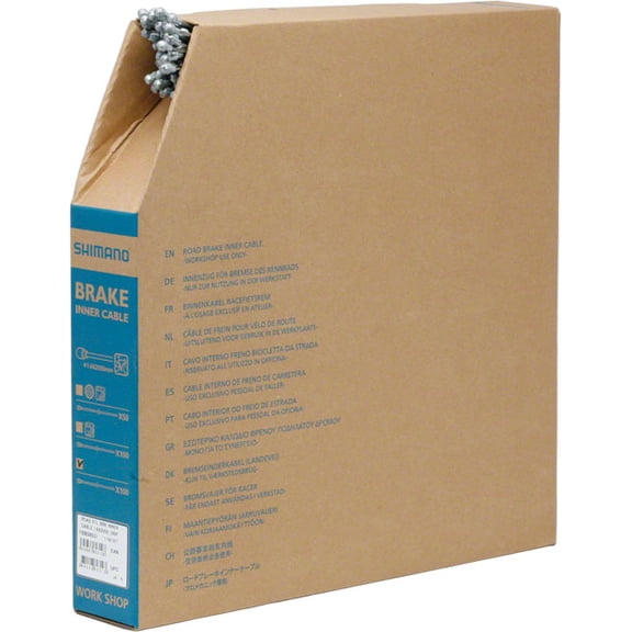 Shimano/Sram Road Brake Cable 1.6mm x 2050mm Service Center File Box of 100