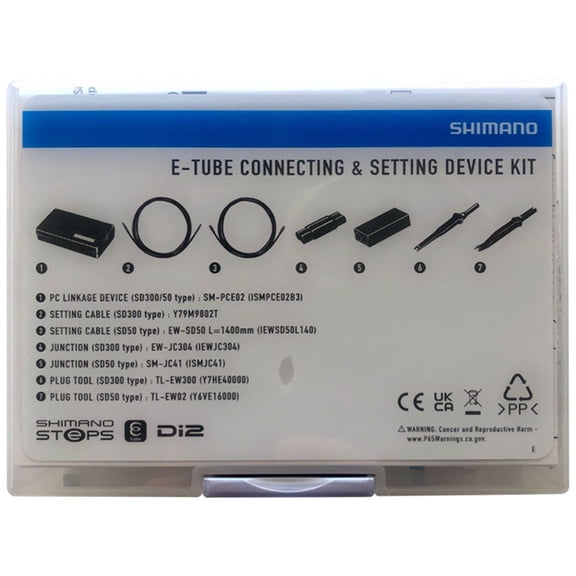 Shimano Steps SM-PCE02 PC Linkage Device and Cables - Steps Di2 Etube - Connecting and Setting Kit