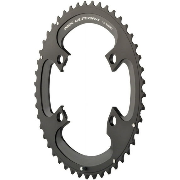 Shimano Ultegra R8000 11-Speed Chainring - Tooth Count: 46 Chainring BCD: 110 Shimano Asymmetric