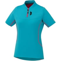 Shimano Women's Touring Short Sleeve Cycling Jersey (Large, Emerald Green)