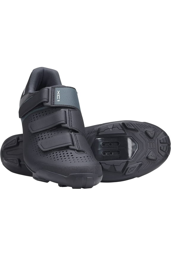 Women's XC1 Mountain Biking Shoes (Black, 37)