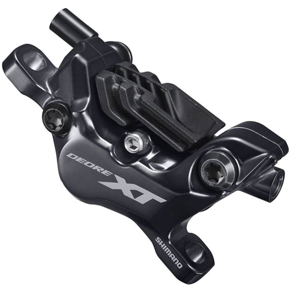 Shimano XT BR-M8120 4-Piston Post-Mount Disc Brake Caliper, Metal Pads with Fins
