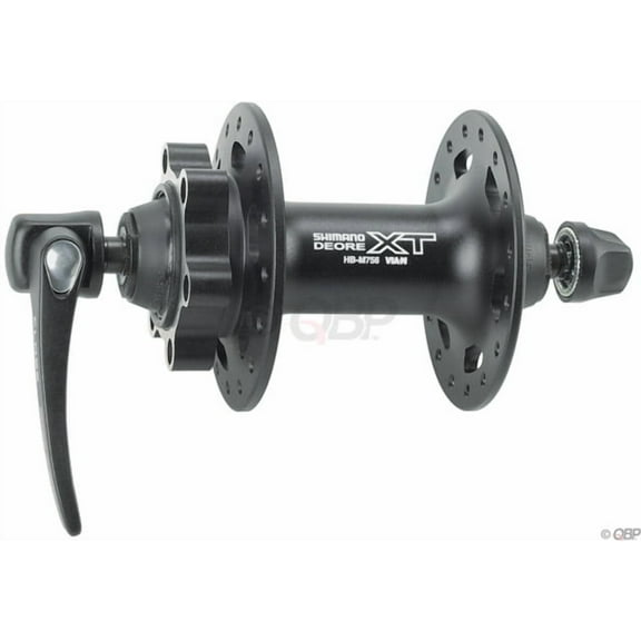 Shimano XT HB-M756 Front Hub - QR x 100mm, 6-Bolt, Black, 36h