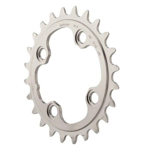 Shimano XT M780 10-Speed Chainring - Silver Tooth Count: 24 Chainring BCD: 64