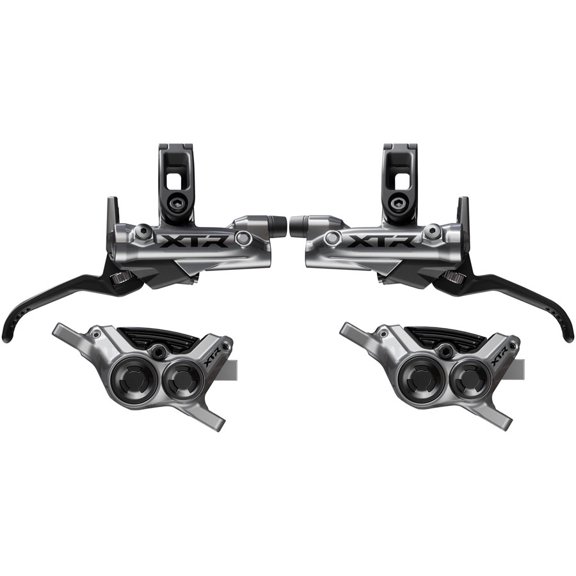 Shimano XTR M9220 Enduro Disc Brake Upgrade Kit - Right and Left BL-M9220 Levers, Post Mount, Front and Rear BR-M9220