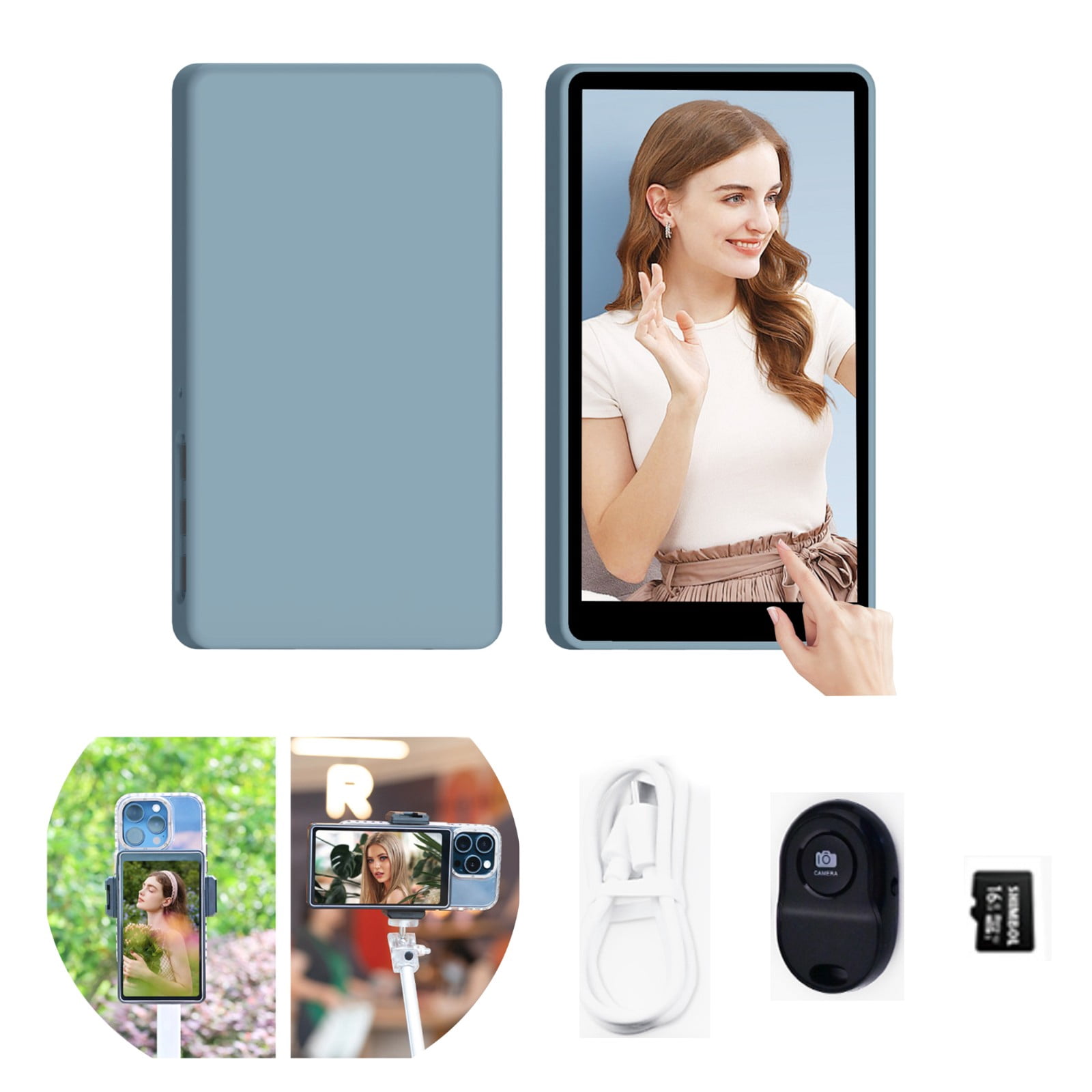 Shimbol CP5 Phone Vlog Selfie Monitor Screen, 5 inch 1080P Touchscreen ...
