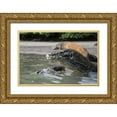 thumbnail image 1 of Shimlock, Jones 14x11 Gold Ornate Wood Framed with Double Matting Museum Art Print Titled - Indonesia, Rinca Island, Komodo NP Komodo dragon, 1 of 4