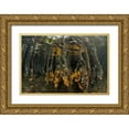 thumbnail image 1 of Shimlock, Jones 24x17 Gold Ornate Wood Framed with Double Matting Museum Art Print Titled - Indonesia, Misool Islands Coral on mangroves, 1 of 4
