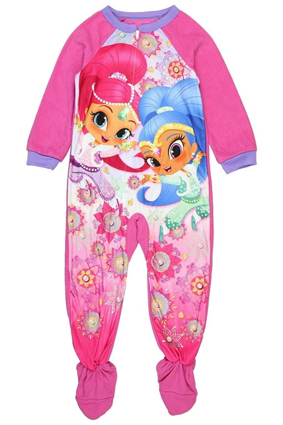 Shimmer And Shine Footed Blanket Sleeper Pajama Girl Size 5T