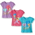 thumbnail image 1 of Shimmer And Shine Girls 3 Pack Character Short Sleeve Tees, Toddler, 1 of 1