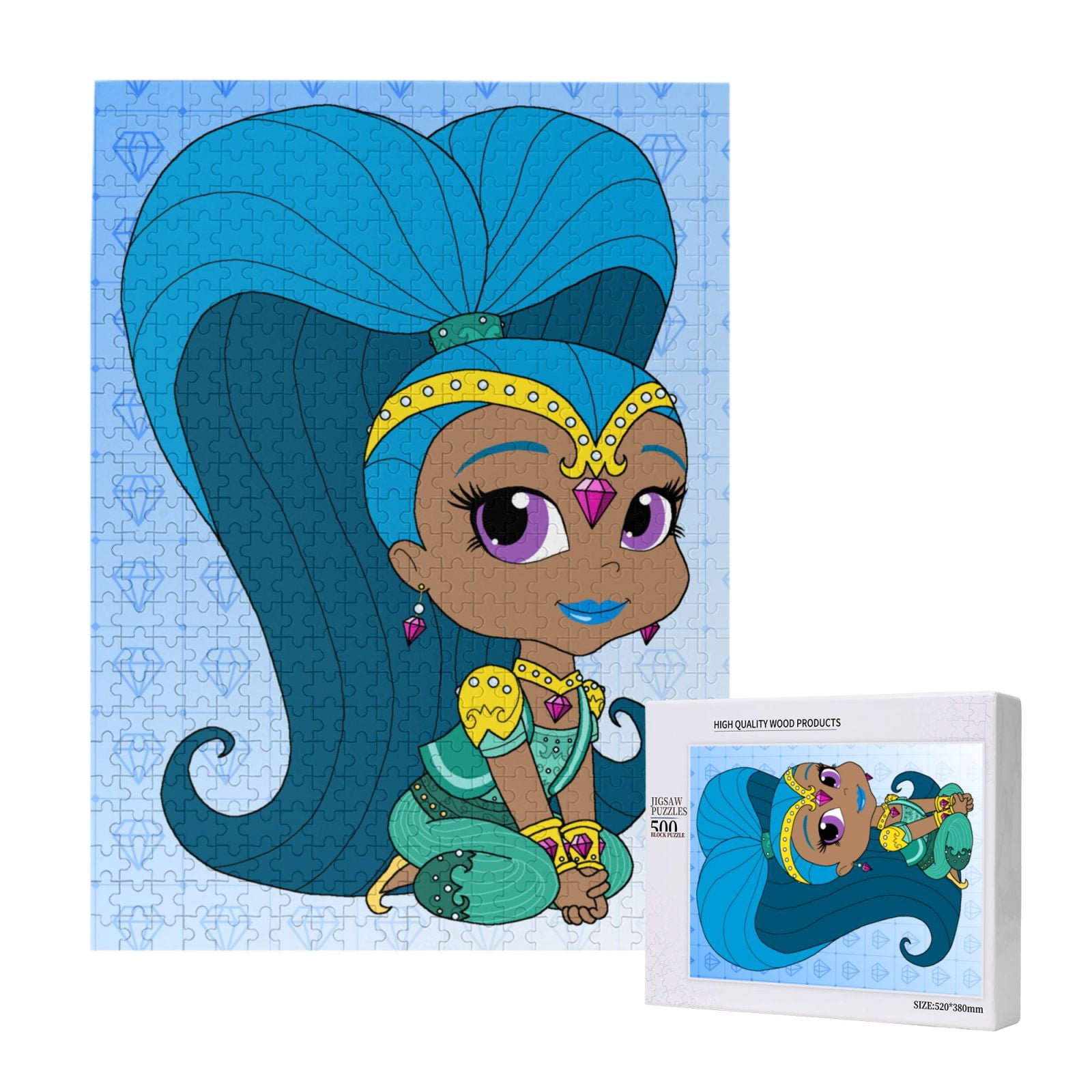 Nikelodeon Shimmer and Shine Jigsaw Puzzle - 24 Piee in a square Box