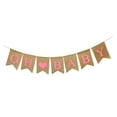 thumbnail image 1 of Shimmer Anna Shine Oh Baby Burlap Banner for Baby Shower Decorations and Gender Reveal Party (Pink), 1 of 3
