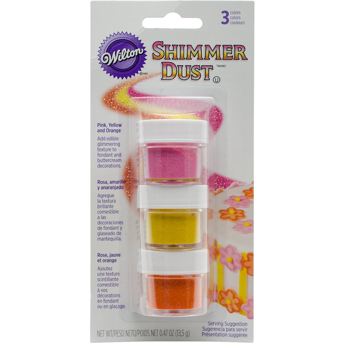 Wilton Food Bright Shimmer Dust, Multicolor