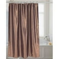 thumbnail image 1 of "Shimmer" Faux Silk Shower Curtain in Bronze, 1 of 7