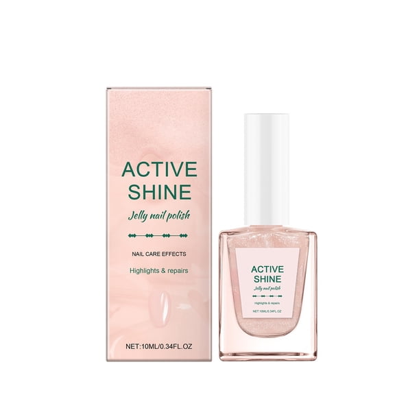 Shimmer Gel Nail Polish,Jelly Gel Nail Polish Fast Drying Transparent Jelly Glitter Color Nail Art Manicure Gifts for Women Salon DIY,Soak Off UV Light Cure for Nail Art DIY at Home