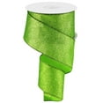 thumbnail image 1 of Shimmer Glitter Wired Ribbon, Lime Green - 2.5 Inches x 10 Yards, 1 of 1