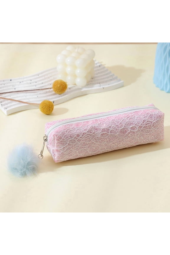 Shimmer Makeup Bag Glittery Cosmetic Pouch with Zipper Closure for Organizing Brushes Lipsticks Eyeliners and Stationery Supplies as a Functional and Cute Gift Idea
