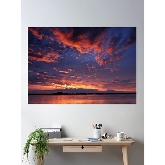 Shimmer Poster Wall Art, Modern Wall Decor For Living Room Bedroom, 12x18 UNFRAMED