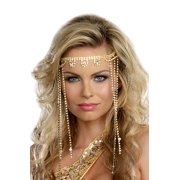 Shimmer Rhinestone Headpiece 9515 by Dreamgirl Gold