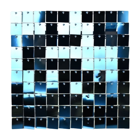 Shimmer Sequin Backdrop Wall Panel, 12-inch, Blue