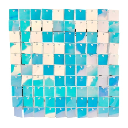 Shimmer Sequin Backdrop Wall Panel, 12-inch, Iridescent