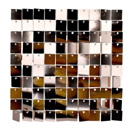 Shimmer Sequin Backdrop Wall Panel, 12-inch, Rose Gold