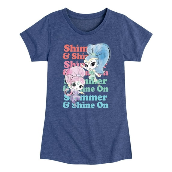 Shimmer & Shine - Toddler And Youth Girls Short Sleeve Graphic T-Shirt