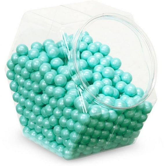 Shimmer Turquoise Sixlets Candy