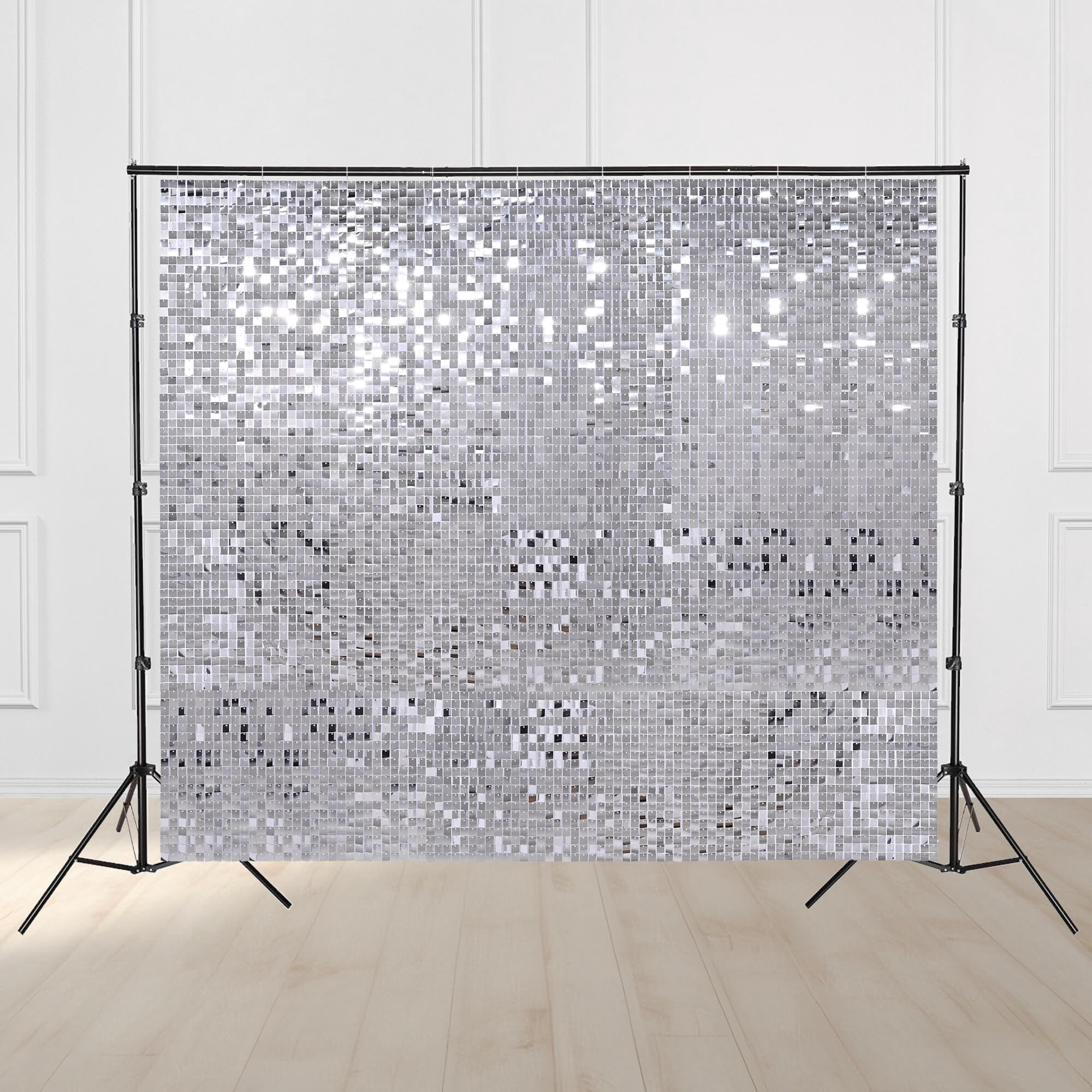 Shimmer Wall Backdrop Stand Kit 8.5x10 ft Adjustable Background Stand ...