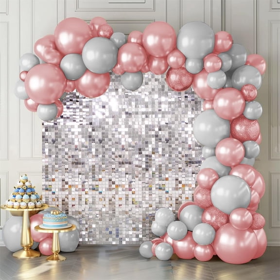 Shimmer Wall Backdrop  Wall Panels Square Sequin Shimmer Wall Backdrop Decoration for Birthday Party,Wedding, Anniversary