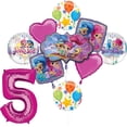 thumbnail image 1 of Shimmer and Shine 5th Birthday Party Supplies Balloon Bouquet Decorations, 1 of 7