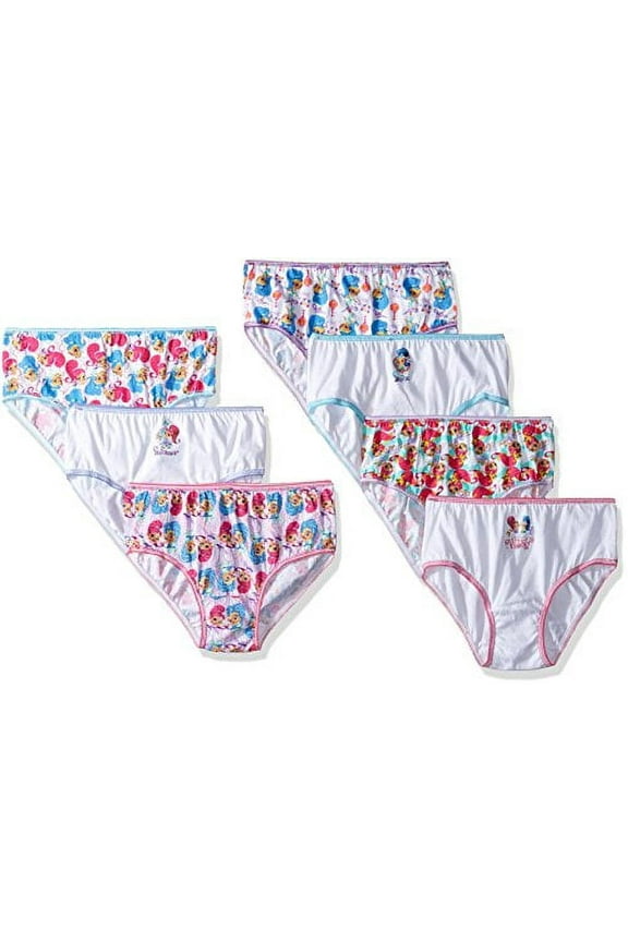 Shimmer and Shine, Girls Underwear, 7 Pack Panties (Little Girls & Big Girls)