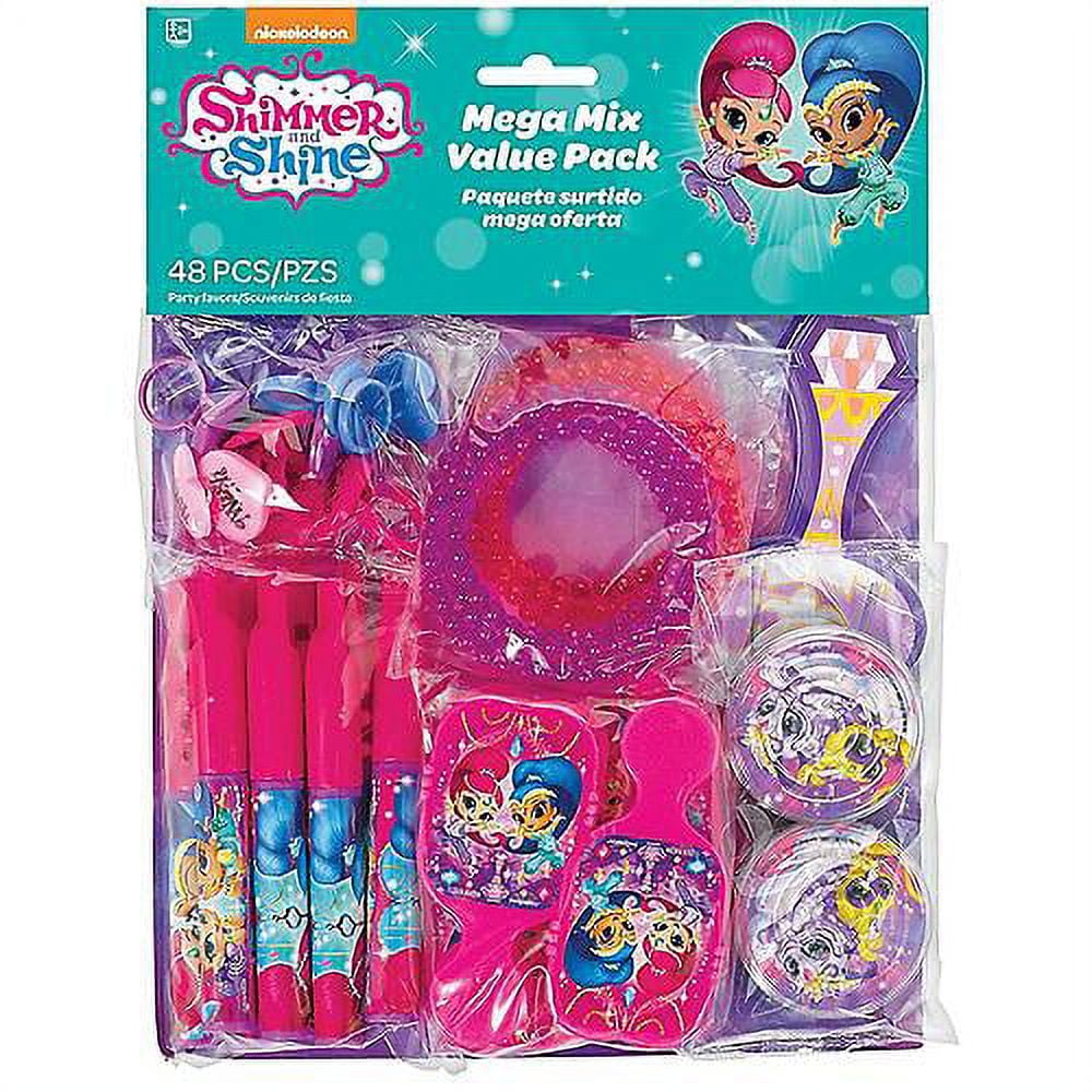 AMSCAN Shimmer and Shine Mega Mix Party Favor Pack, 48pc