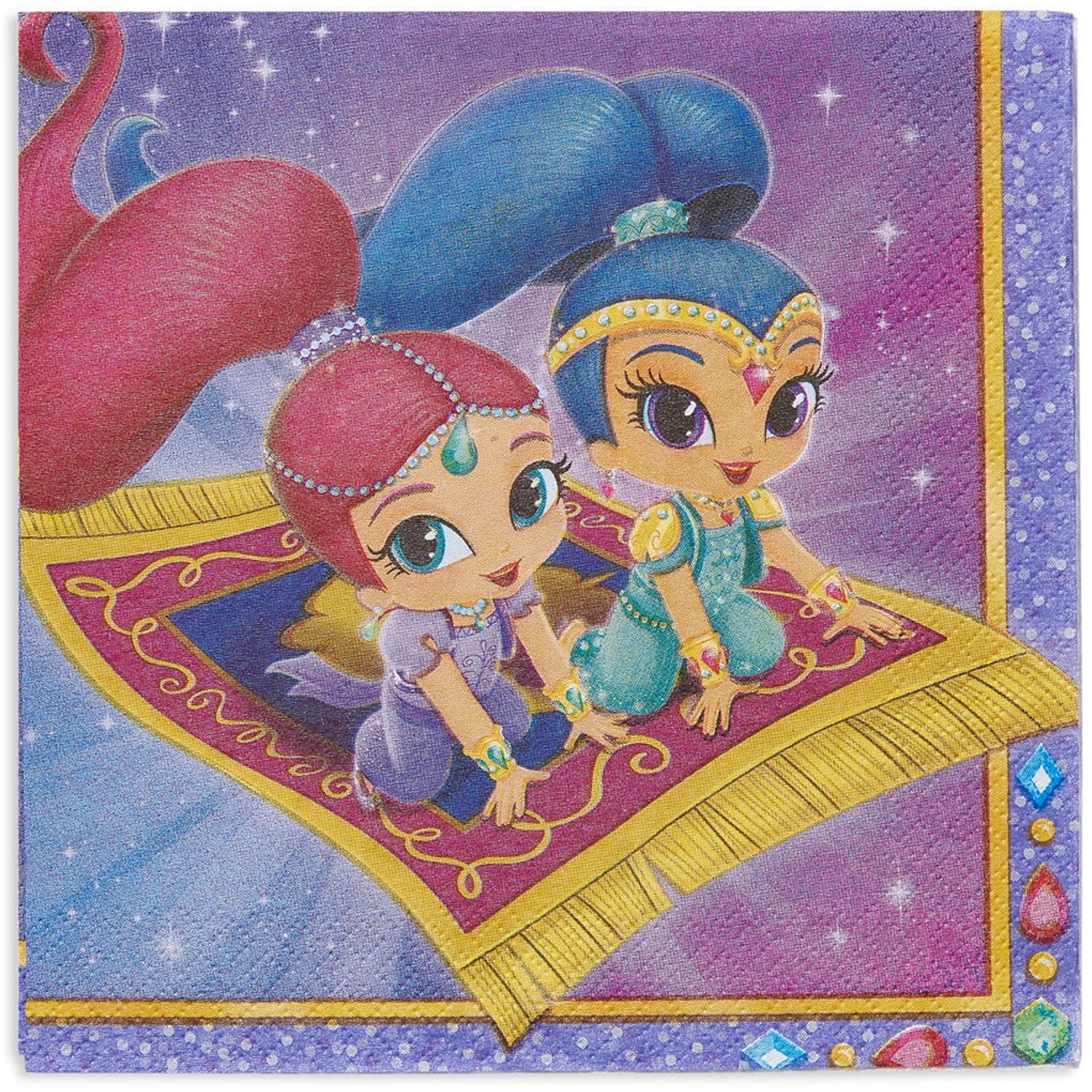 AMERICAN GREETINGS Shimmer and Shine Party Paper Lunch Napkins, 16ct