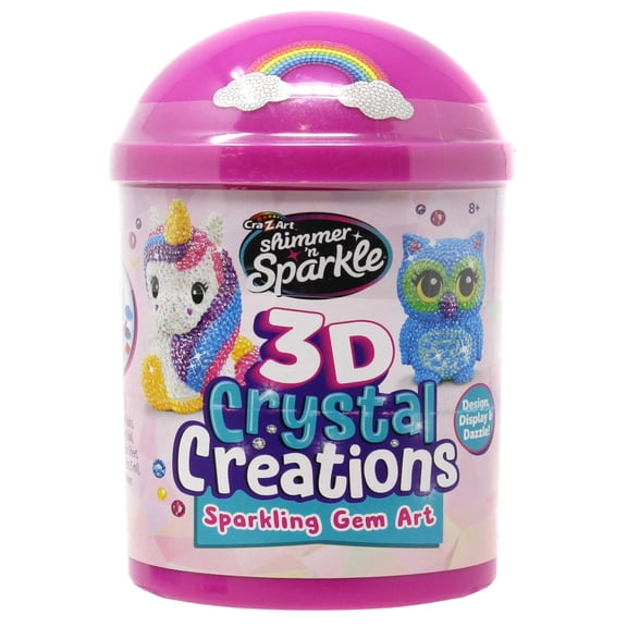 Shimmer 'n Sparkle 3D Crystal Creations Sparkling Gem Art Mystery Pack
