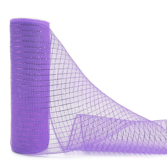 Shimmering 10-Inch Mesh Ribbon for Christmas & Halloween Premium Decorative Ribbon for Wreaths & Crafts