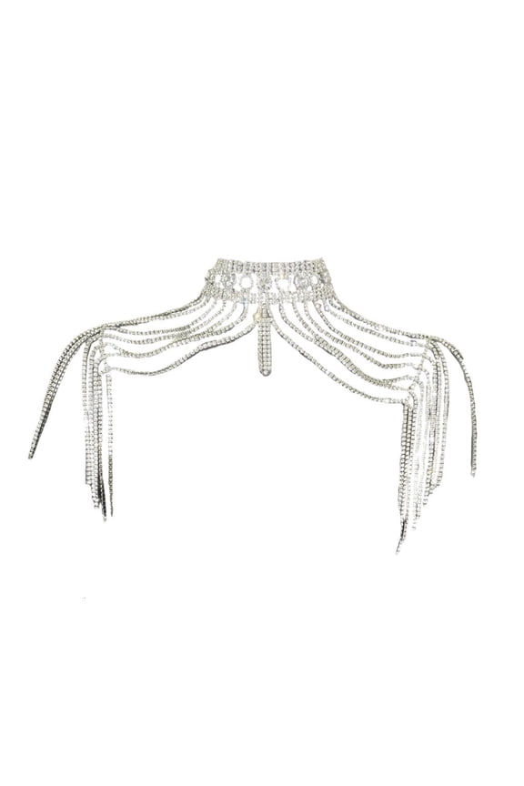 Shimmering Adjustable Alloy Rhinestones Bridal Chain Chain Body Shoulder Chain Jewelry For Evening Gowns Celebration