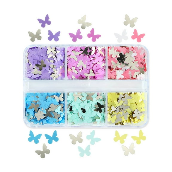 Shimmering Butterfly Sequins Mix Decoration Art Flakes Sparkling Mix for Scrapbooking and Embellishments