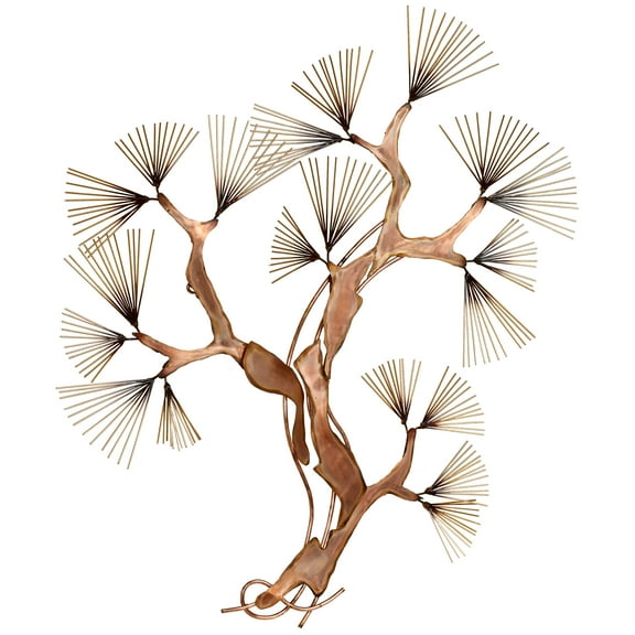 Shimmering Cedar Metal Wall Sculpture Multi Metallic