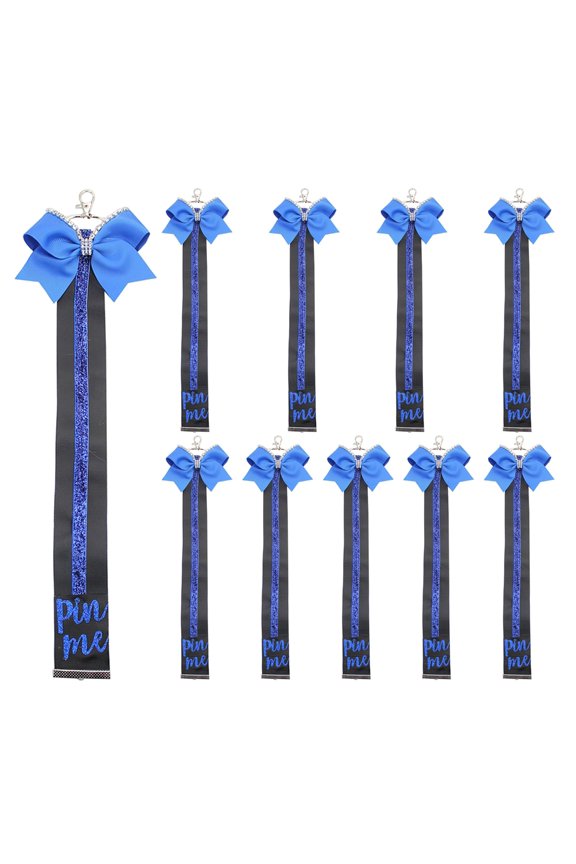 Shimmering Cheer Bowknot Strap Keychain Bag Accessory for Game Day Enthusiasts