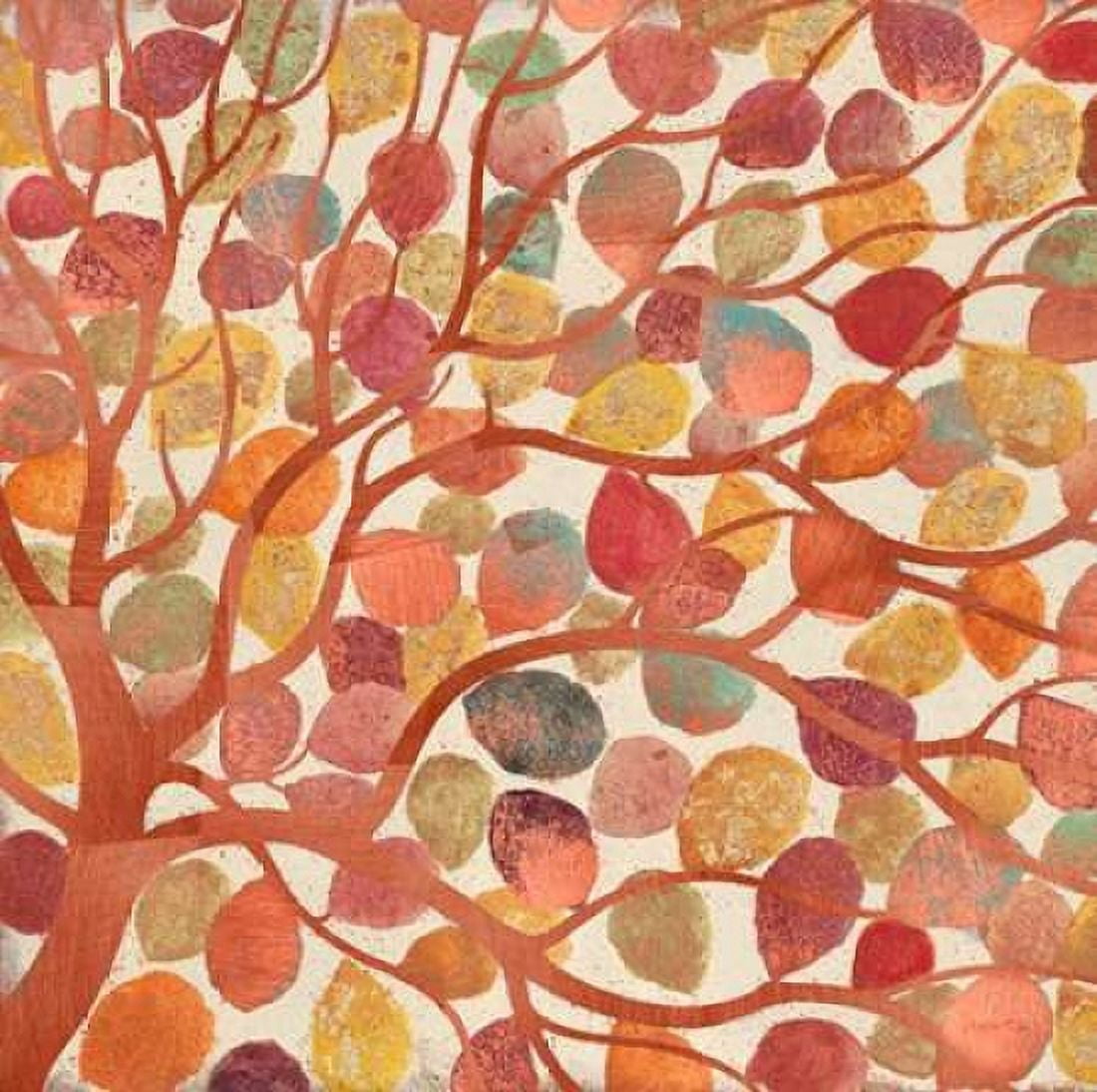 Shimmering Copper Leaves Canvas Art - Norman Wyatt Jr (24 x 24)