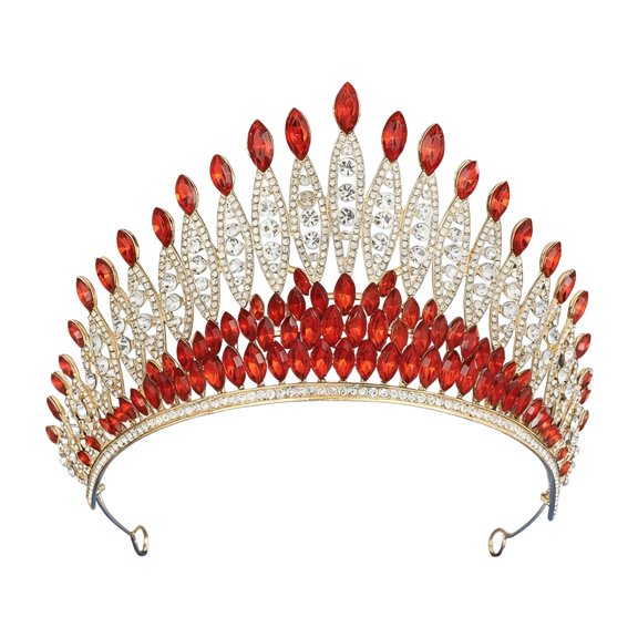 Shimmering Crystal Princess Crowns Headpiece With NonSlip Design For Bride Weddings Ceremony and Special Occasion