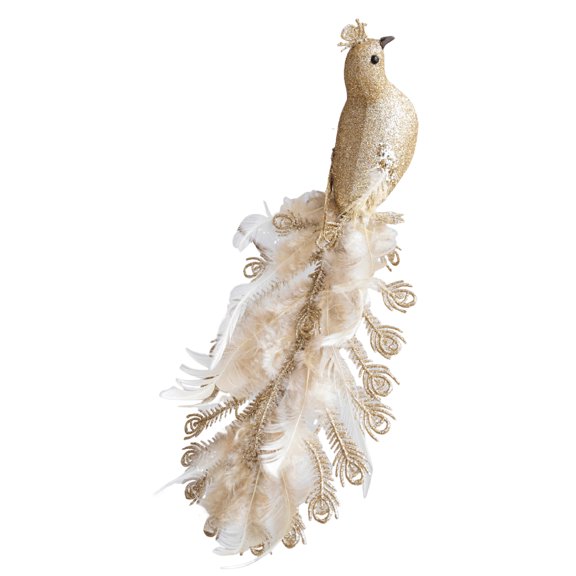 Shimmering Decorative Peacocks Bird For Whole Year Home Garden Use With Realistic Foam Construction