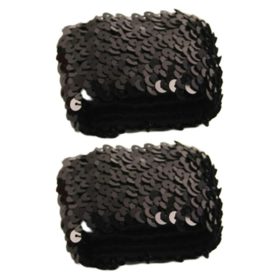 Shimmering Fingerless Arm Sleeves Sequined Cuffs Extension Elastic and Comfortable for Women Party Stage Various Outfit